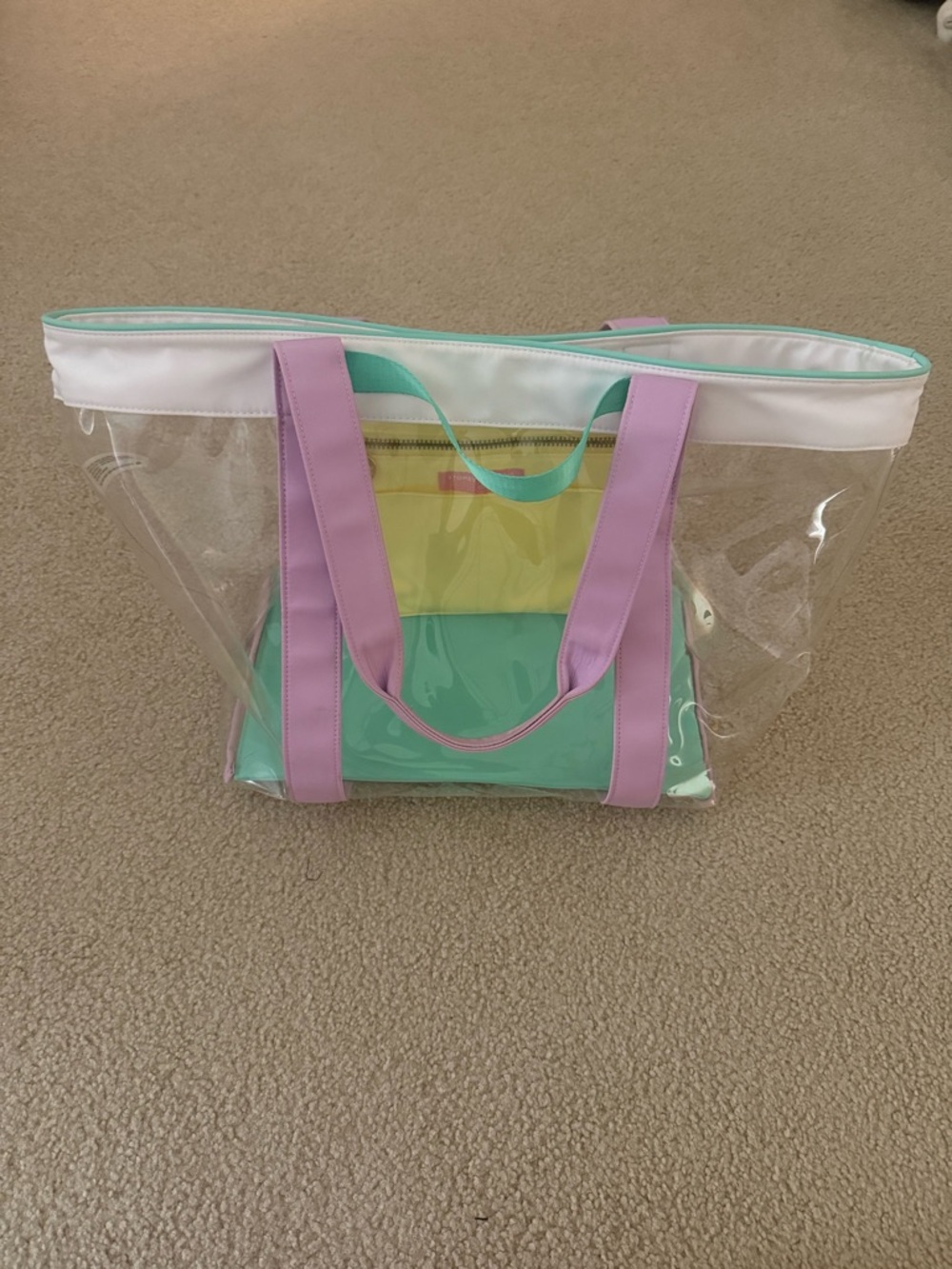 Stoney Clover x Target Beach Bag with Pastel Mint & Lilac Accents